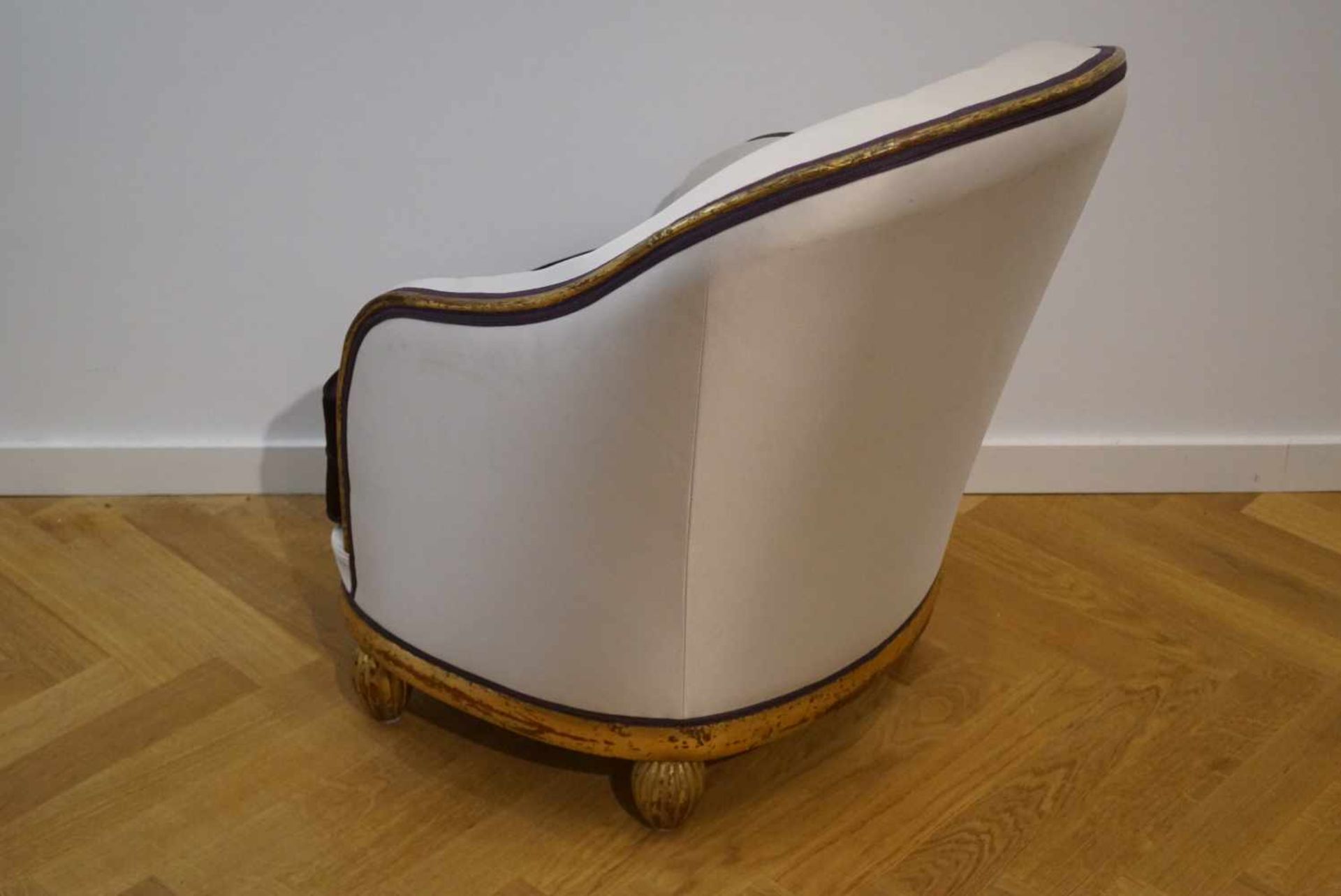 Bergère, Art-Deco20er Jahre, Höhe 84 cm x Breite 61 cm x Tiefe 78 cm, in einem guten Zustand - Bild 4 aus 4