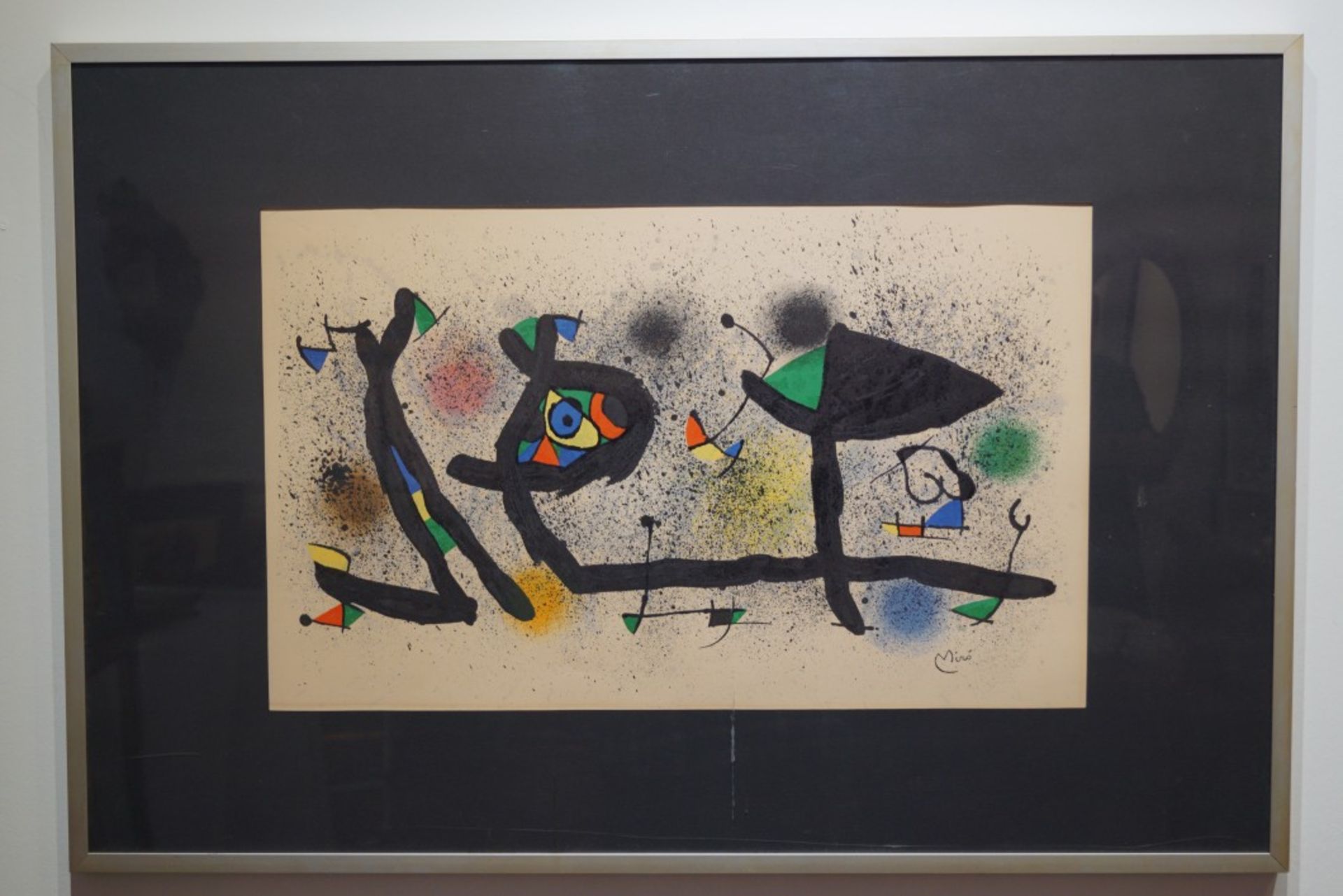 "Sculptures", Joan Miró (1893-1983)Farblithographie 1969, drucksigniert, unter Glas mit Passepartout