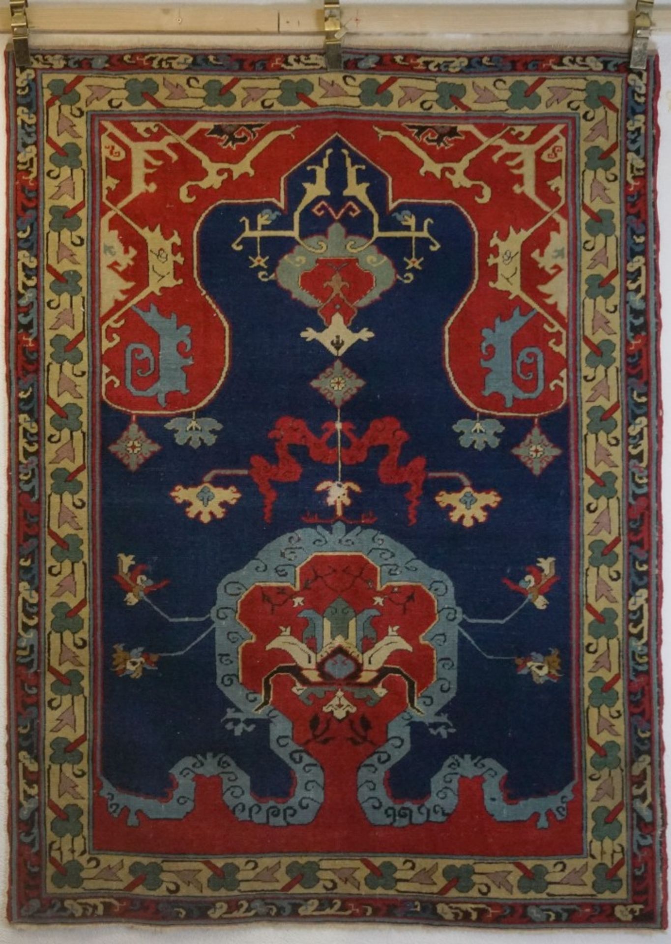 Anatolischer Teppich, Türkeica. 100 Jahre alt, Länge 1,70m x Breite 1,27m, in einem guten Zustand