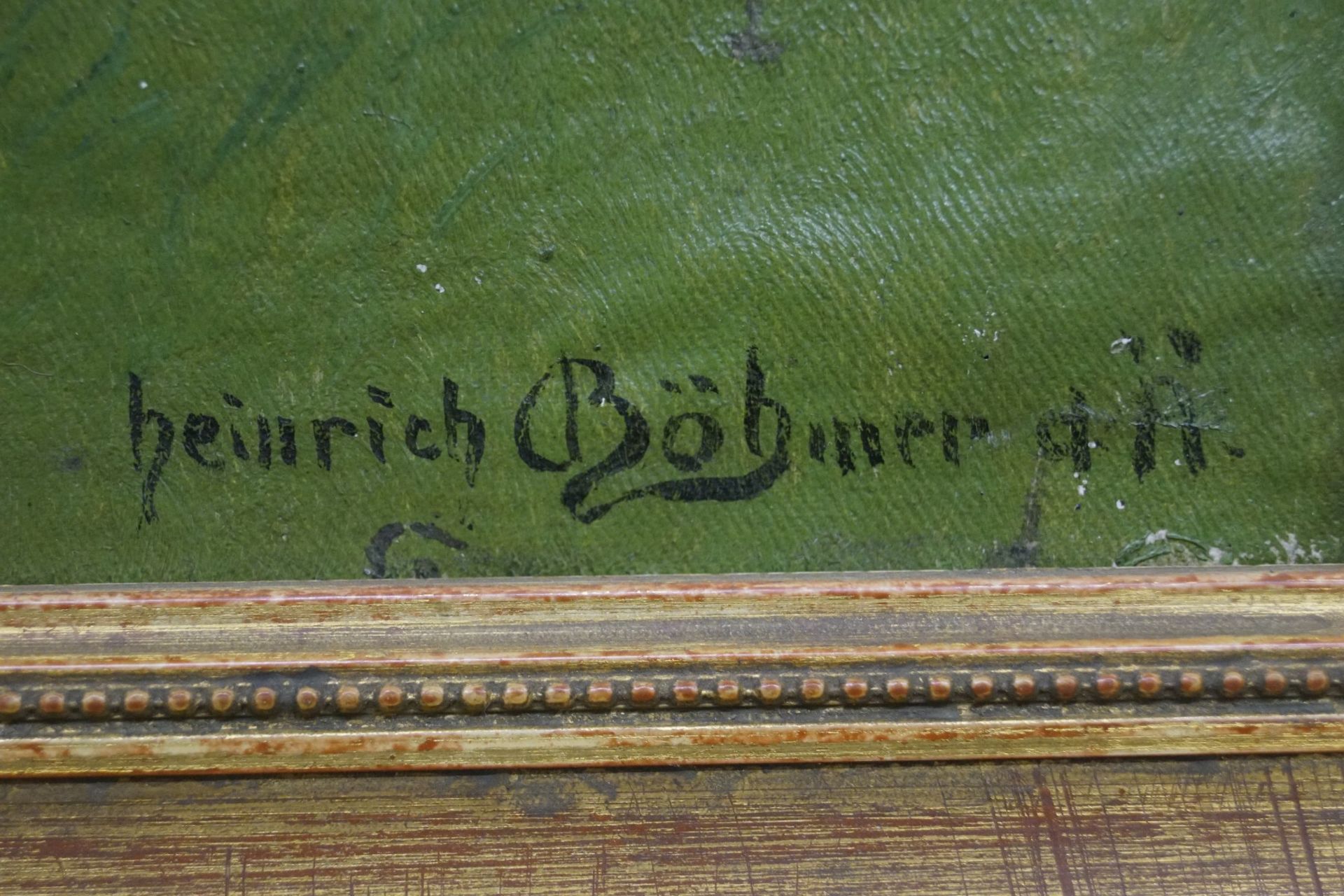 Weidenlandschaft, Heinrich Böhmer der Ältere (1852-1930)Öl/Leinwand, unten rechts signiert, - Image 2 of 2