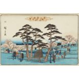 Utagawa Hiroshige (1797-1858)a) Ôban yoko-e. Series: Tôto meisho. Title: Asukayama manka no zu.