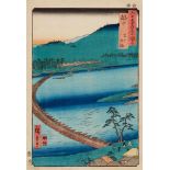 Utagawa Hiroshige (1797-1858)Ôban. Series: Rokujûyoshû meisho zue. No. 34. Title: Etchû, Toyama,