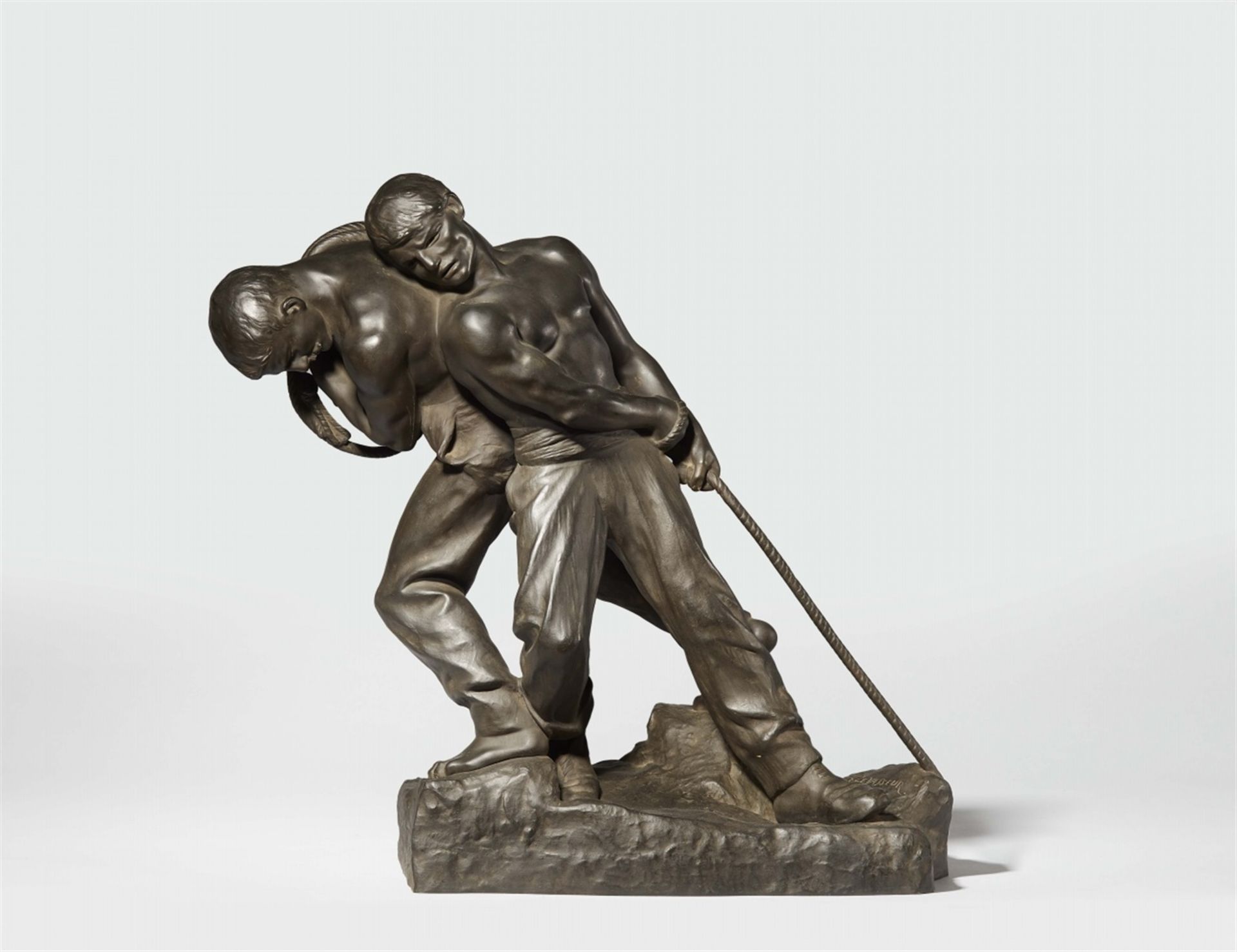 Zwei TreidlerBronze. Signiert H. LEVASSEUR und Gießerstempel SOCIETE DES BRONZES DE PARIS und Nr.