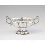 An Esens silver brandy bowlDeep dish with handles to each side, monogrammed "JE", dated 1759. W