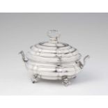 A small silver tureen and coverInterior gilt tureen, monogrammed to the underside "E.D.G.v.Z." W 21;