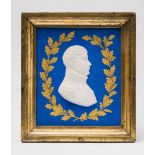 A Berlin KPM porcelain plaque with a portrait of Friedrich Wilhelm IIIWith a portrait of the