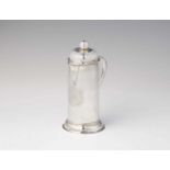 A silver communion jug made for Johann Ludwig Spiller von MitterbergAlmost cylindrical corpus on