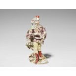 A Derby porcelain figure of David Garrick in the role of TancredA rare figure of the actor as