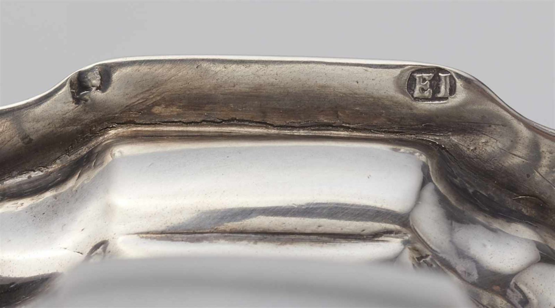 An Augsburg silver sugar casterBaluster form caster, the pierced upper section with a minor loss. - Image 2 of 2