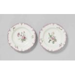 Two Fulda porcelain dishes with "Neuzierat" decorBlue conjoined F monogram mark, impressed VI. D