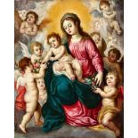 Hendrick van BalenJan Brueghel the YoungerThe Virgin and Child with AngelsOil on copper. 26.5 x 21