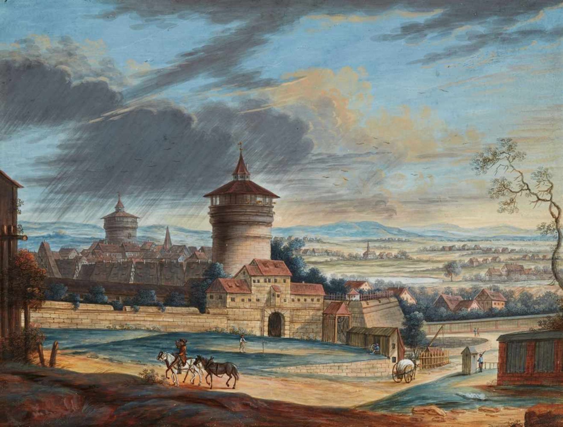 Georg Christoph von BemmelThe Spires of Nuremberg with a View of the City and the Landscape of