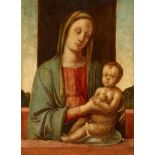 Alvise Vivarini, attributed toThe Virgin and ChildOil on panel. 42 x 47 cm.ProvenanceSwiss private