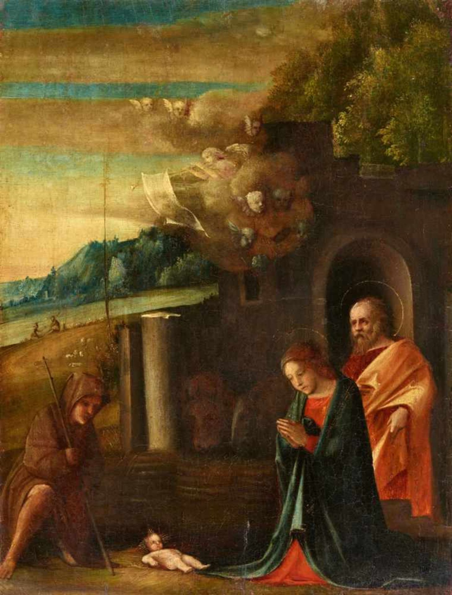 Antonio Allegri, il CorreggioThe Adoration of the ChildOil on canvas. 43.5 x 32 cm.ProvenancePrivate