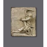 A plaster relief of Cain and Abel, probably Florence, third quarter 16th centuryThis polychrome