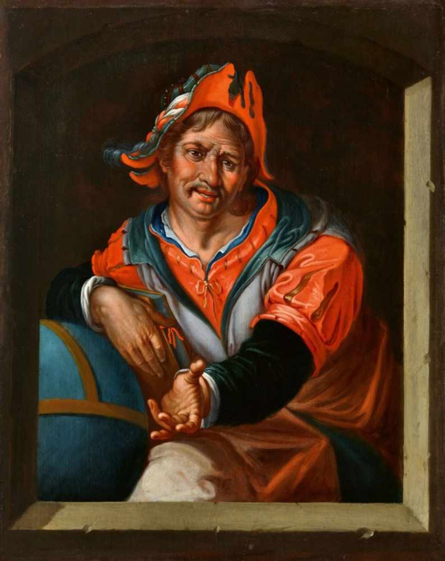 Joachim Wtewael, circle ofHeraclitus - The Weeping PhilosopherDemocritus - The Laughing PhilOil on