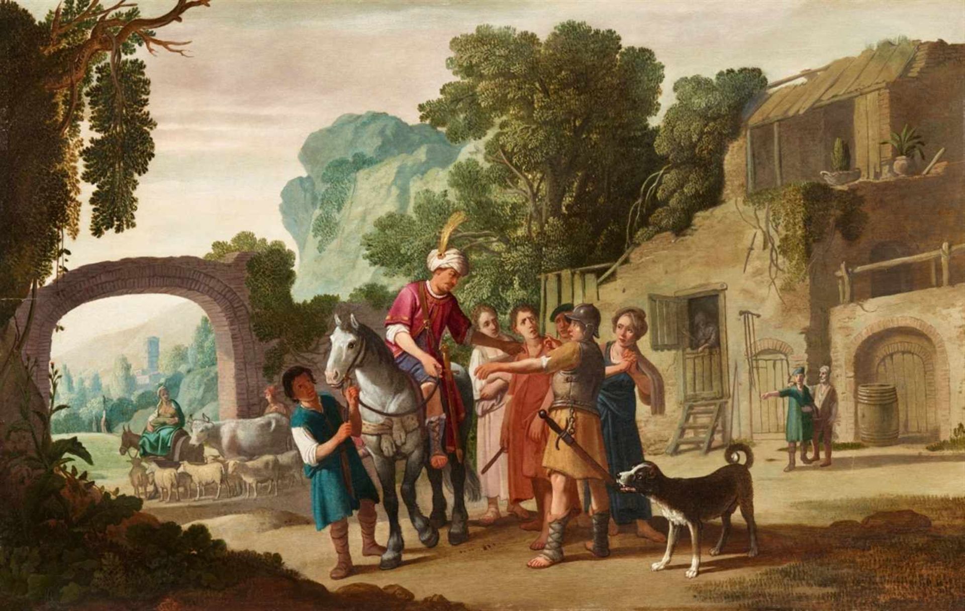 Claes Cornelisz MoeyaertCincinnatus Appointed DictatorOil on panel. 52.5 x 82.5.Signed and dated