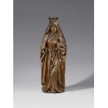 A Flemish carved wood figure of Saint Elisabeth, second half 15th centuryPossibly oak, carved