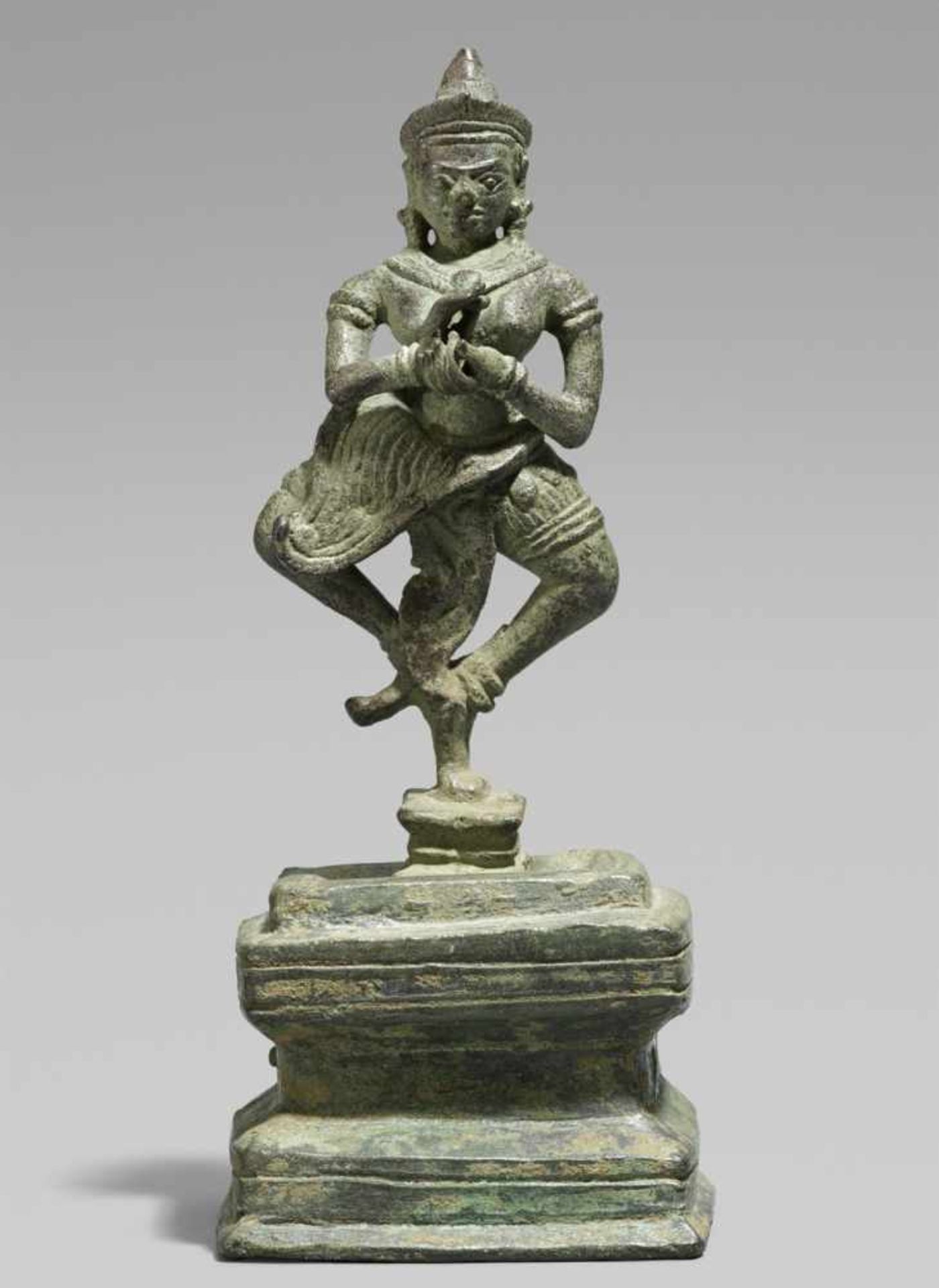 A Khmer bronze figure of a dancing dakini. Cambodia. 12th century