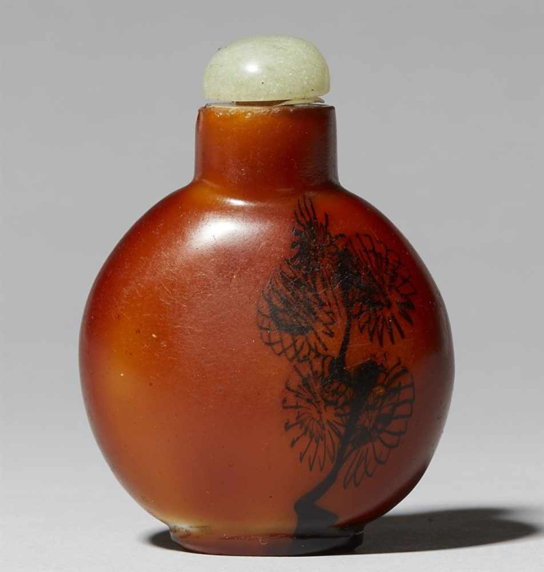 A glass snuff bottle. 19th/20th century