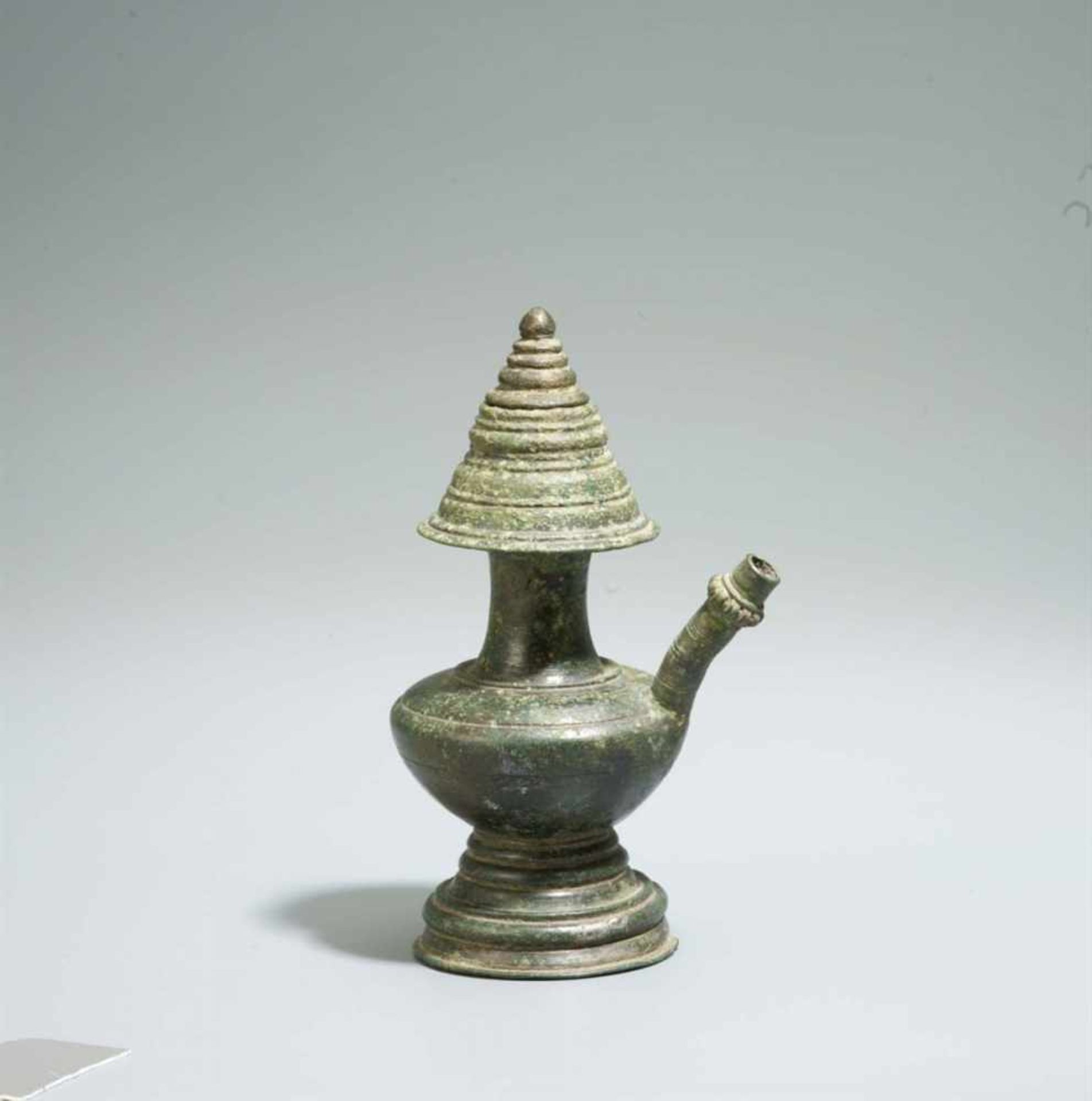 A Khmer bronze ewer. Cambodia. 12th/13th century