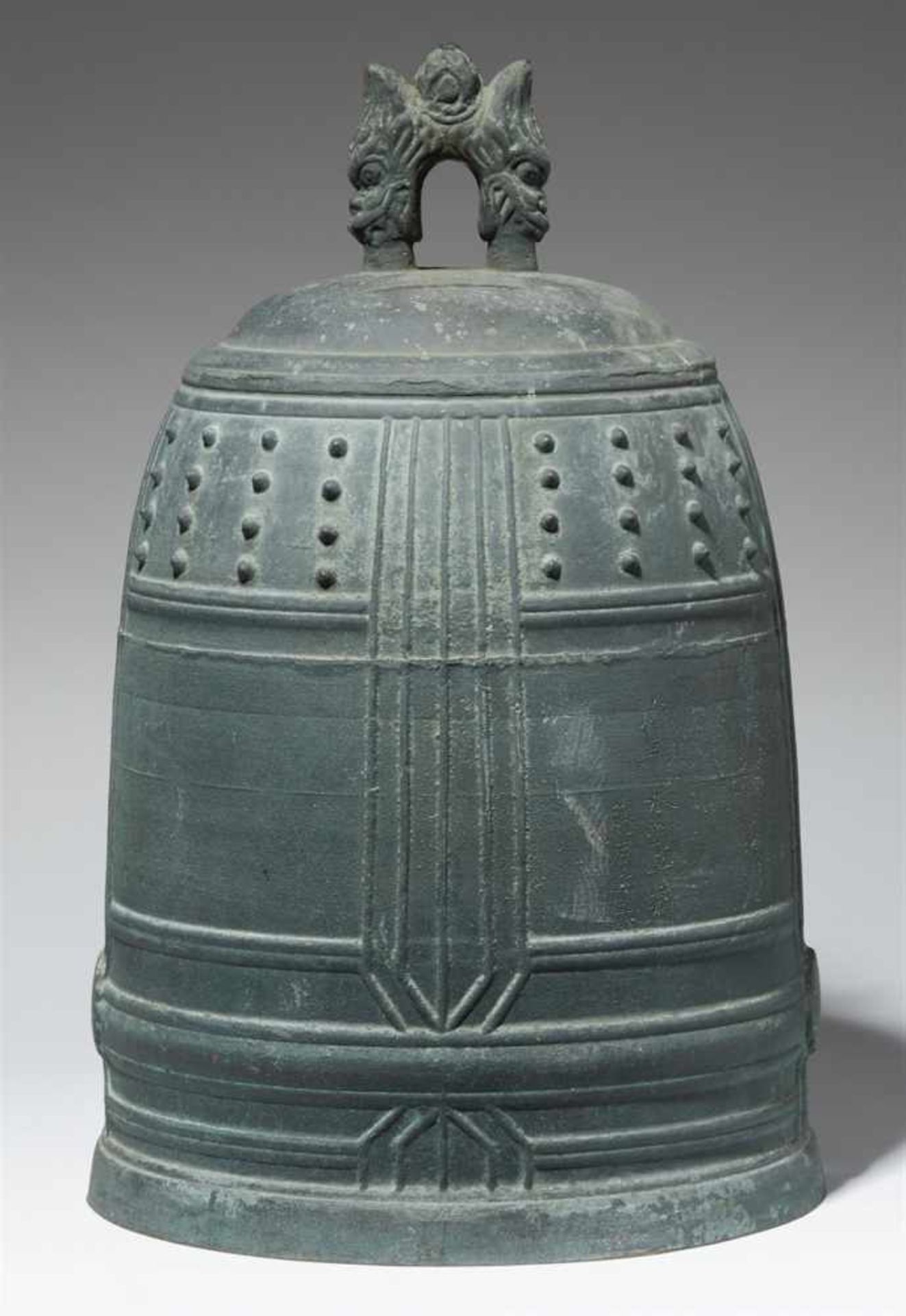 A bronze temple bell. Dated 1862