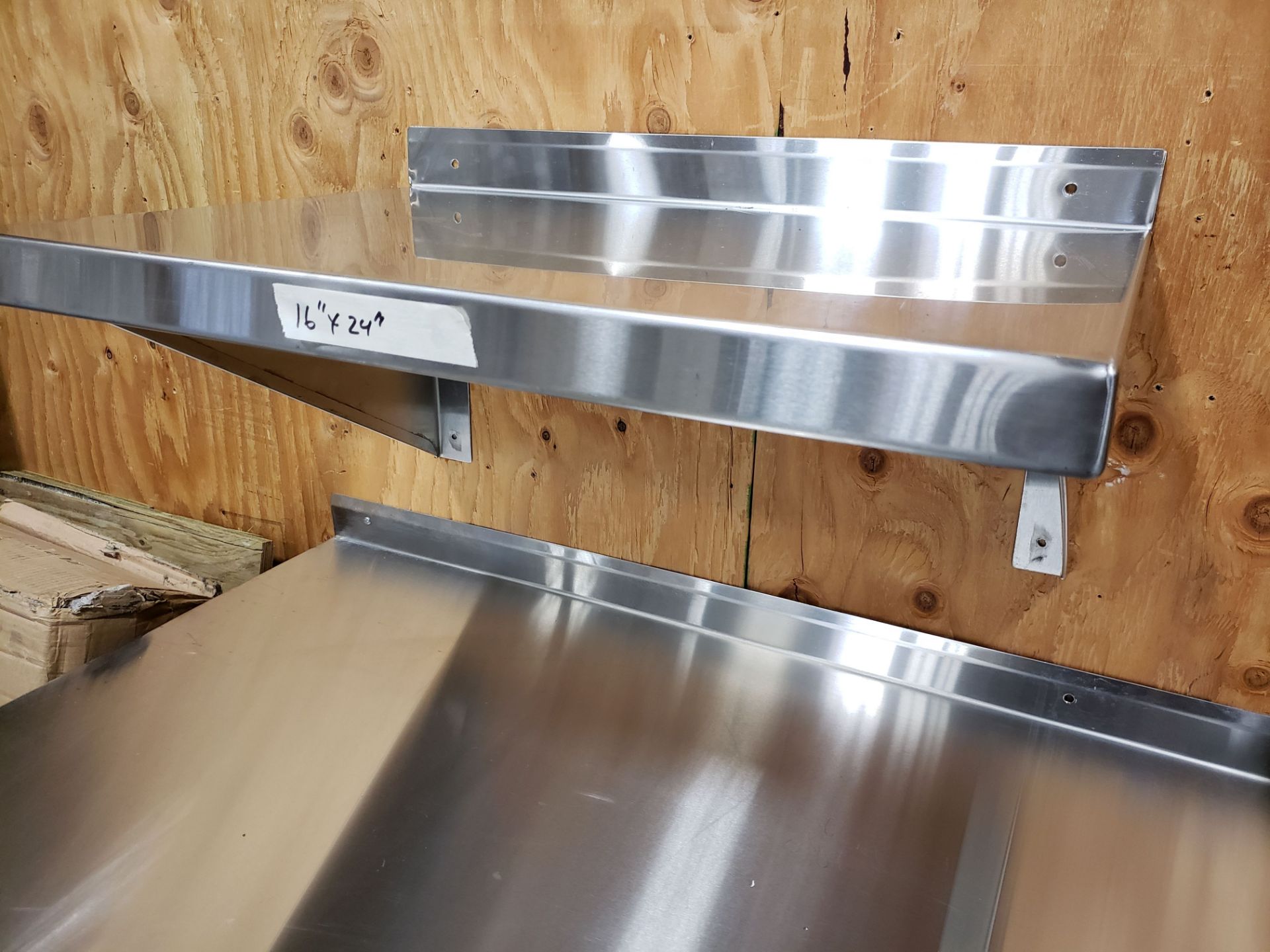 16" x 24" Stainless Steel Wall Shelf