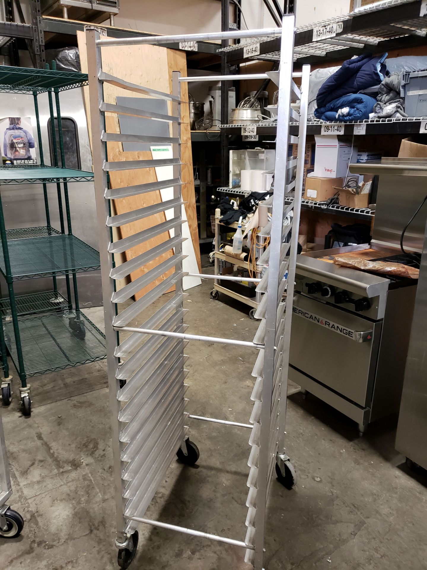 Aluminum 20 Pan Sheet Pan Rack on Casters - Advance Tabco