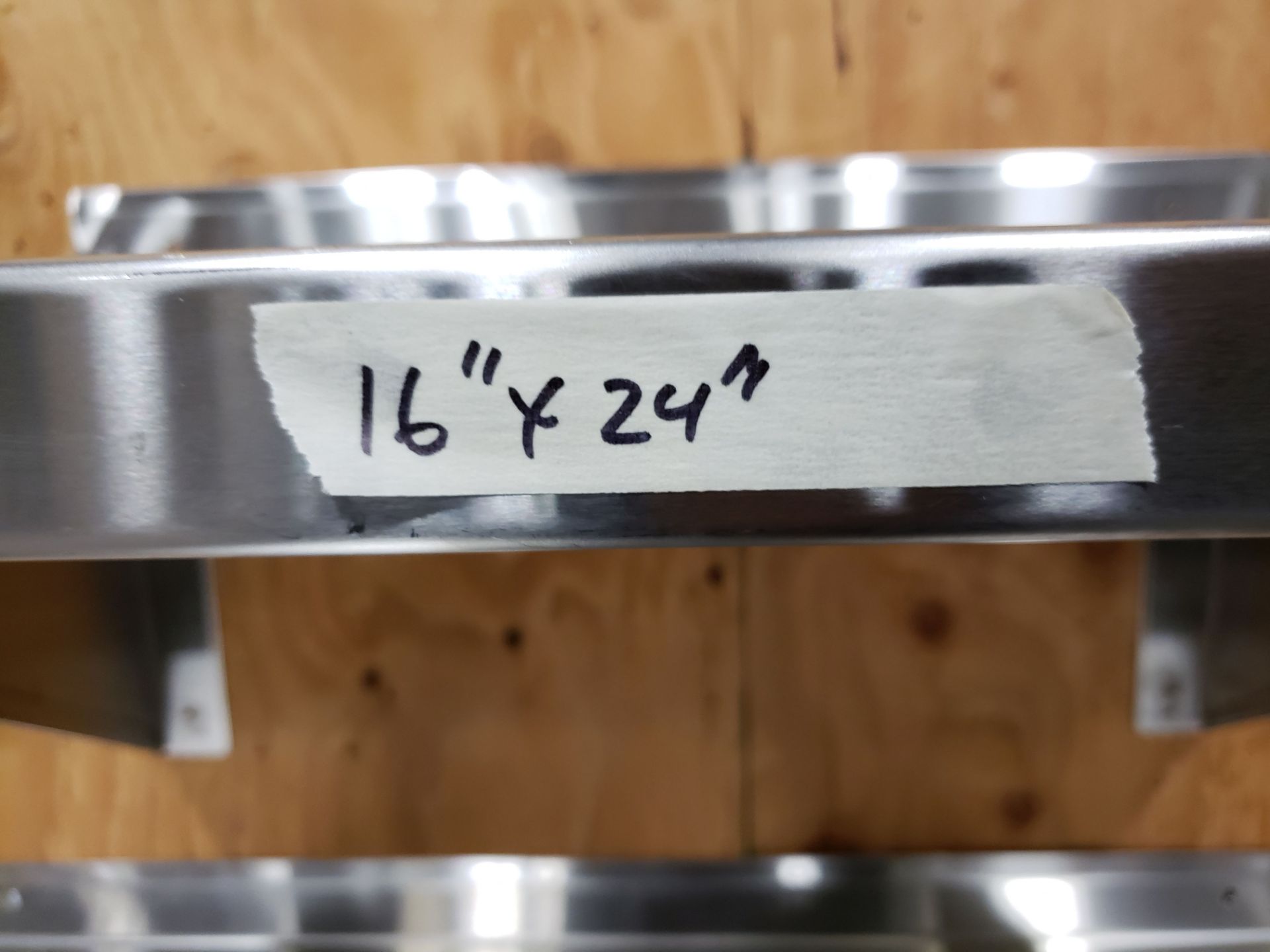 16" x 24" Stainless Steel Wall Shelf - Image 3 of 3