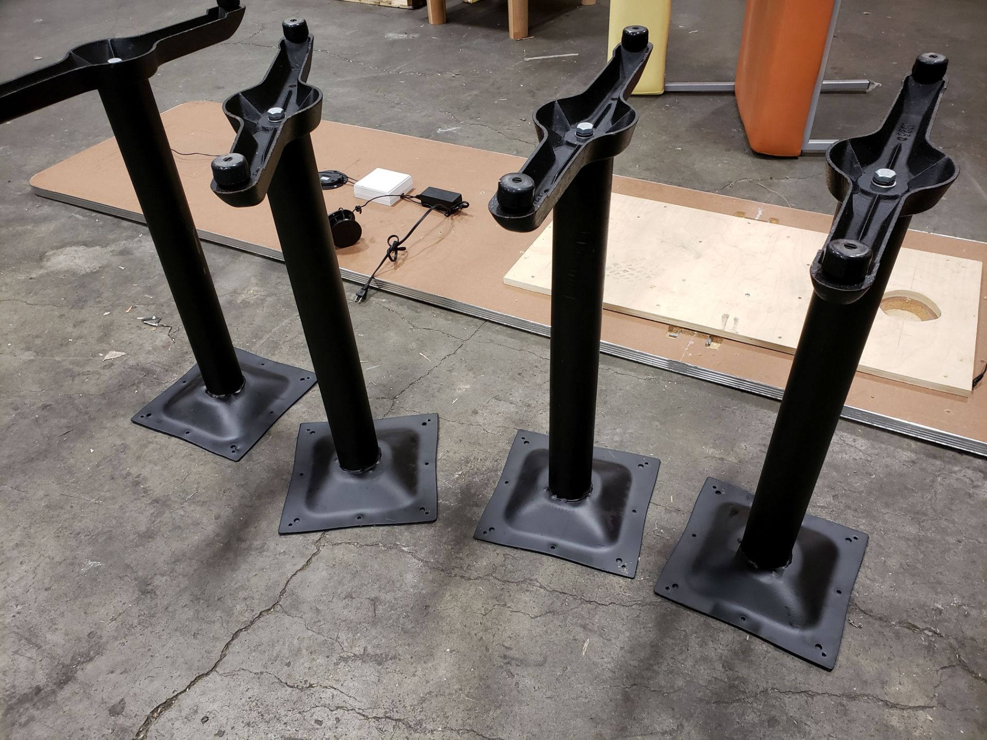 Set of 4 Black Table Bases - Image 2 of 2