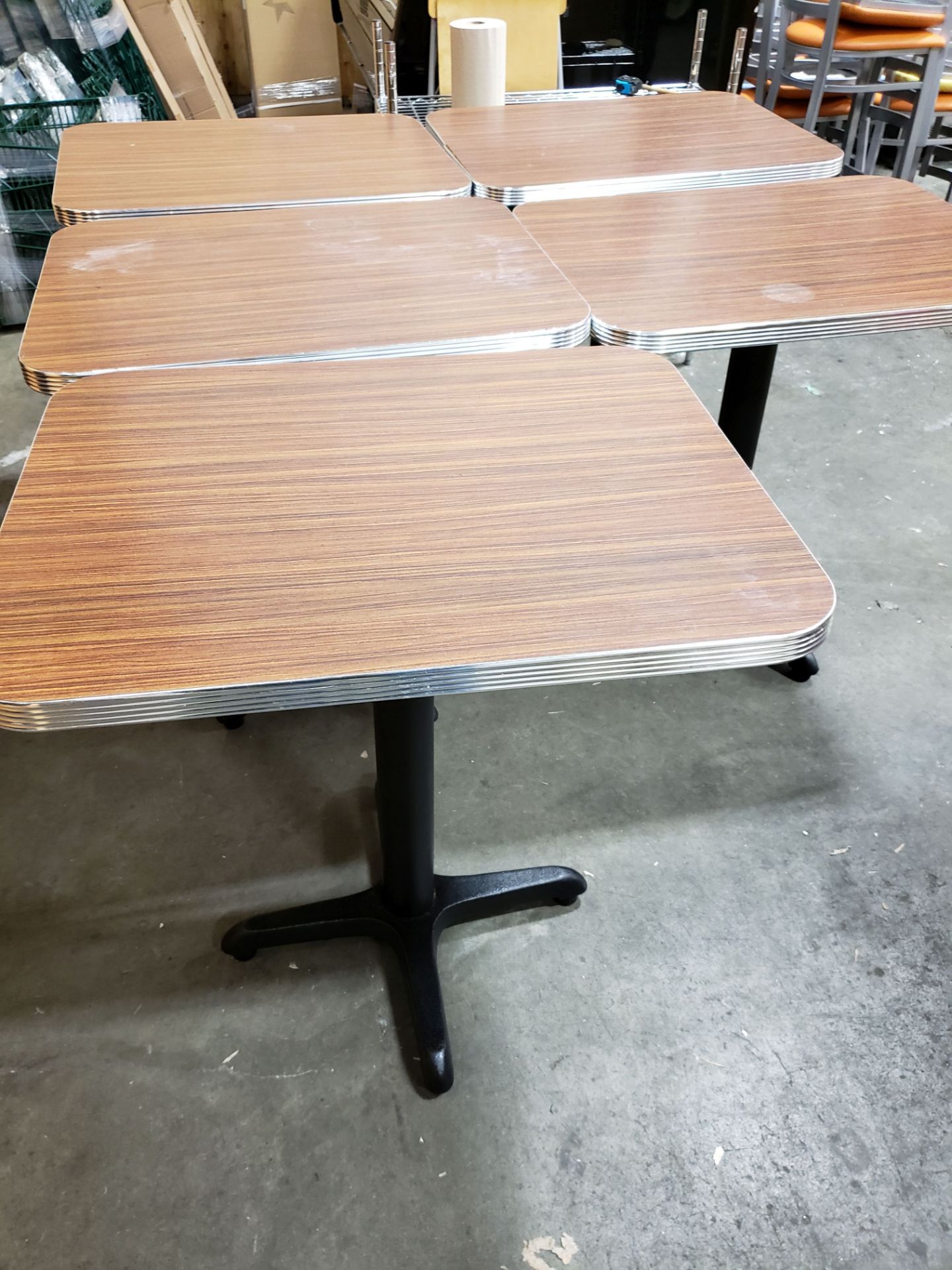 24" x 30" Wood Top Restaurant Tables - Lot of 5