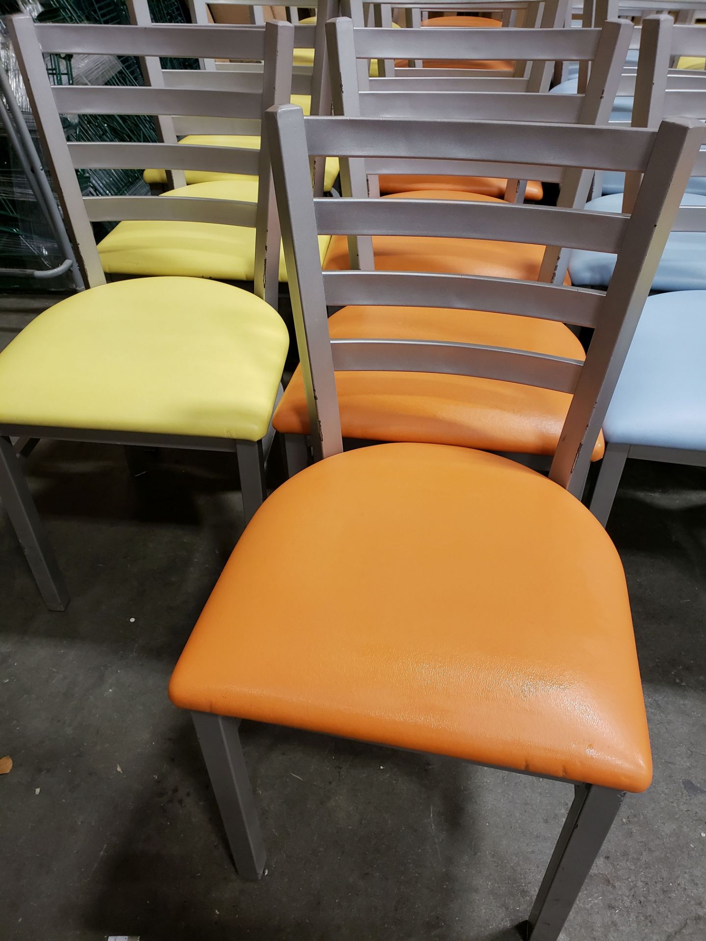 Metal Frame Chairs with Padded Seats - Lot of 37 - Image 2 of 5