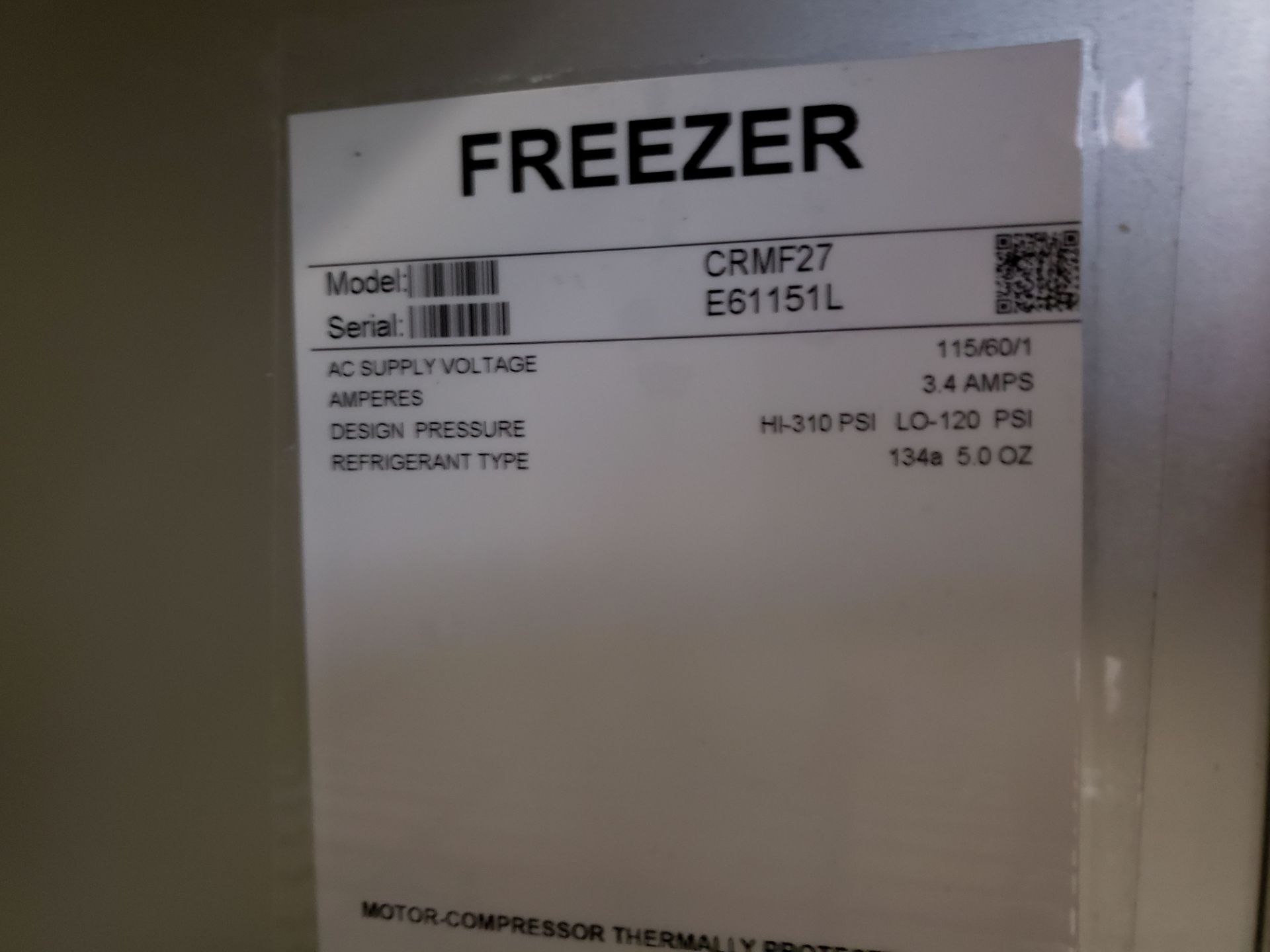 Hoshizaki 27" Under Counter Freezer - Model CRMF27 - Image 3 of 3