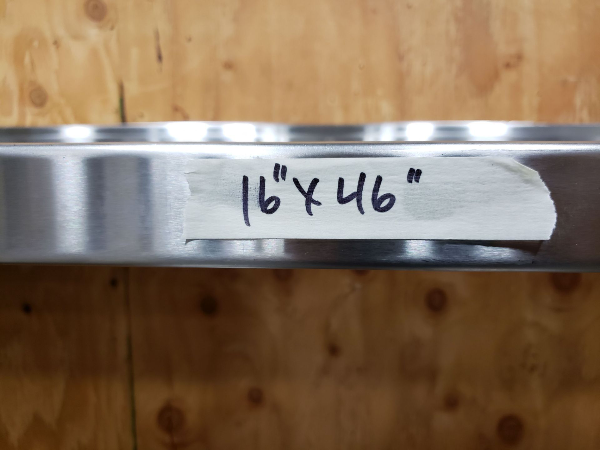 16" x 46" Stainless Steel Wall Shelf - Image 3 of 3