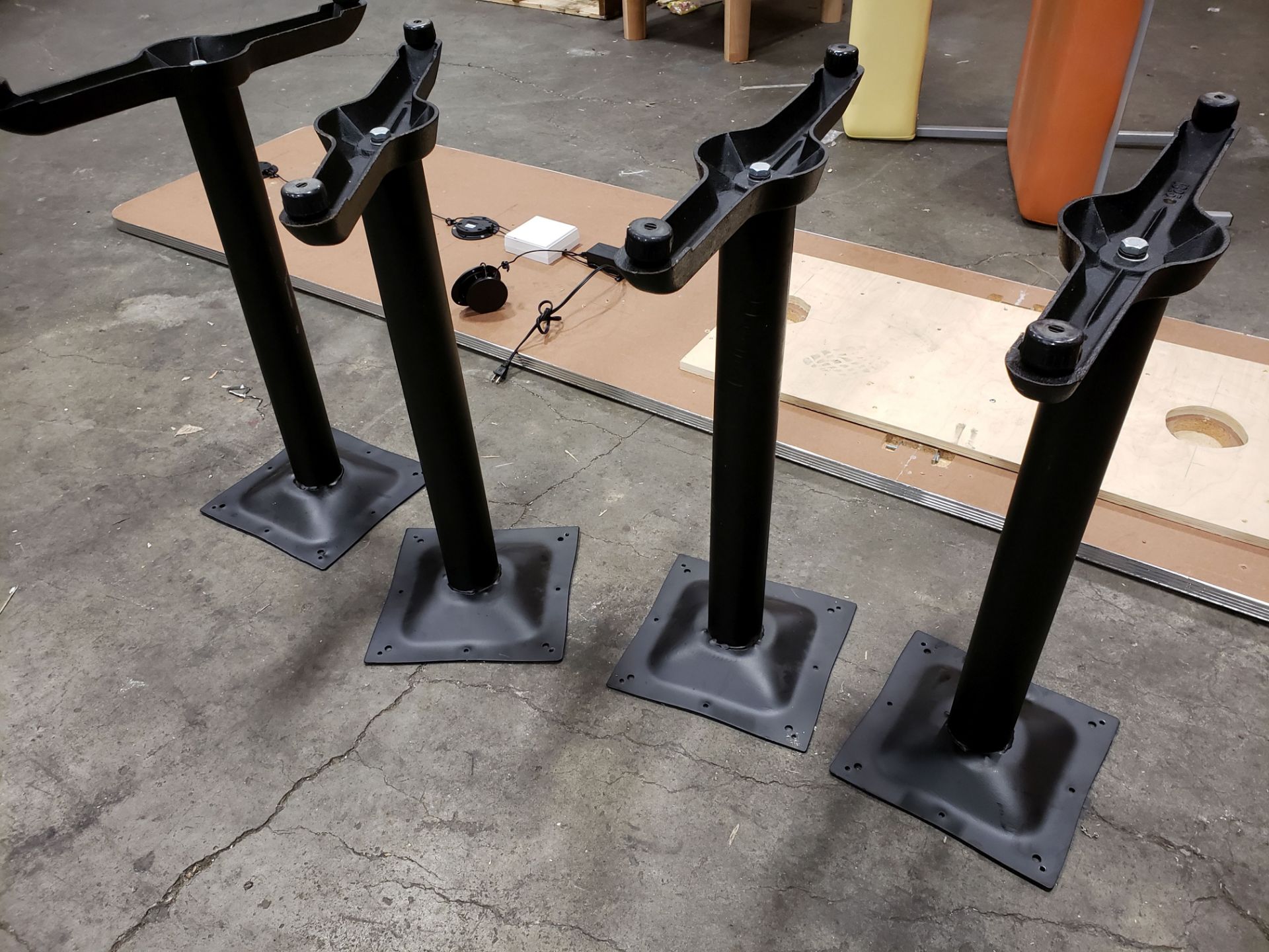 Set of 4 Black Table Bases