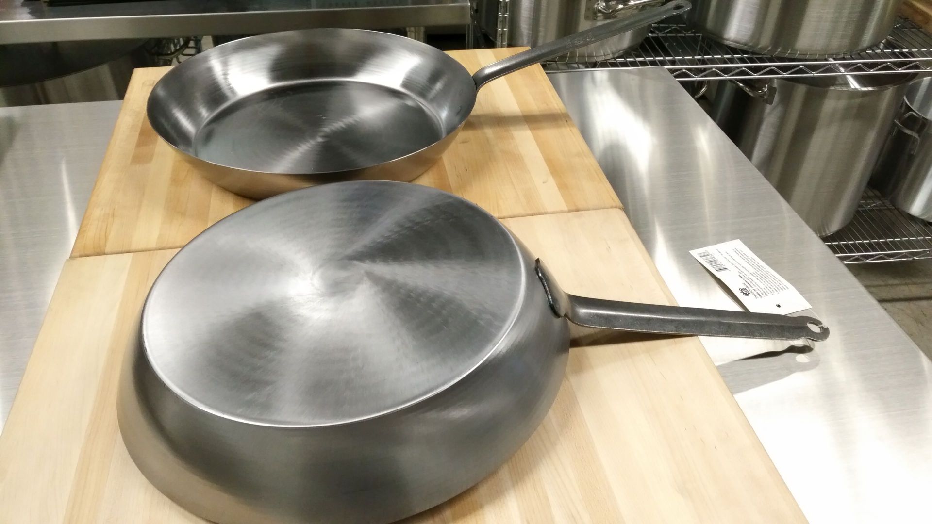 12.5" Carbon Steel Fry Pans Induction Capable - Lot of 2 - Image 3 of 4