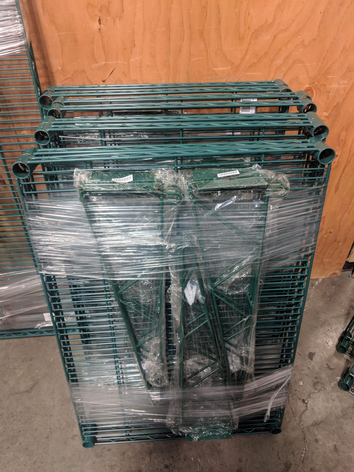 48" Epoxy Wire Shelving Section - Lot of 5 Pieces