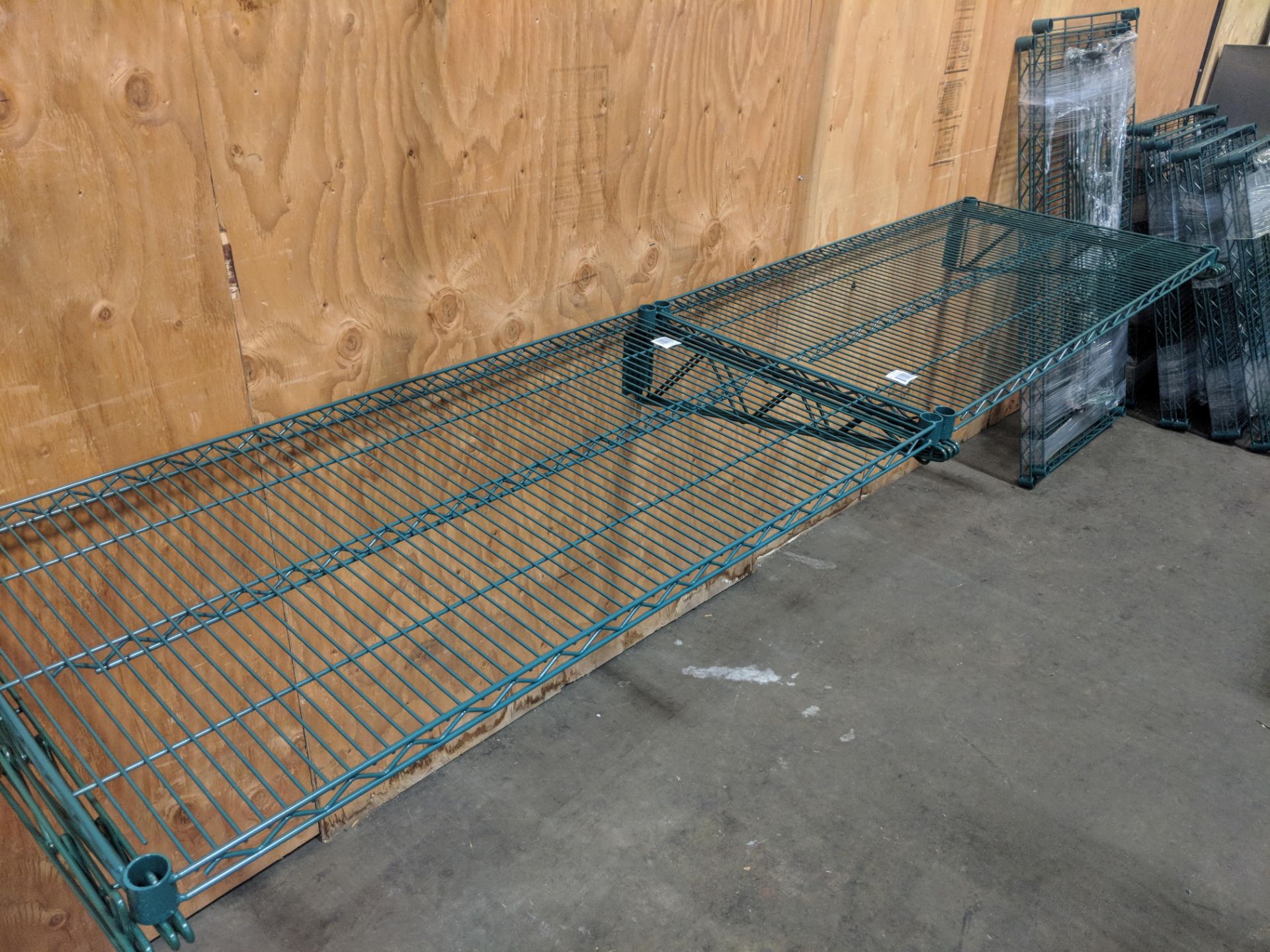 96" Epoxy Wire Shelving Section - Lot of 5 Pieces - Image 2 of 2