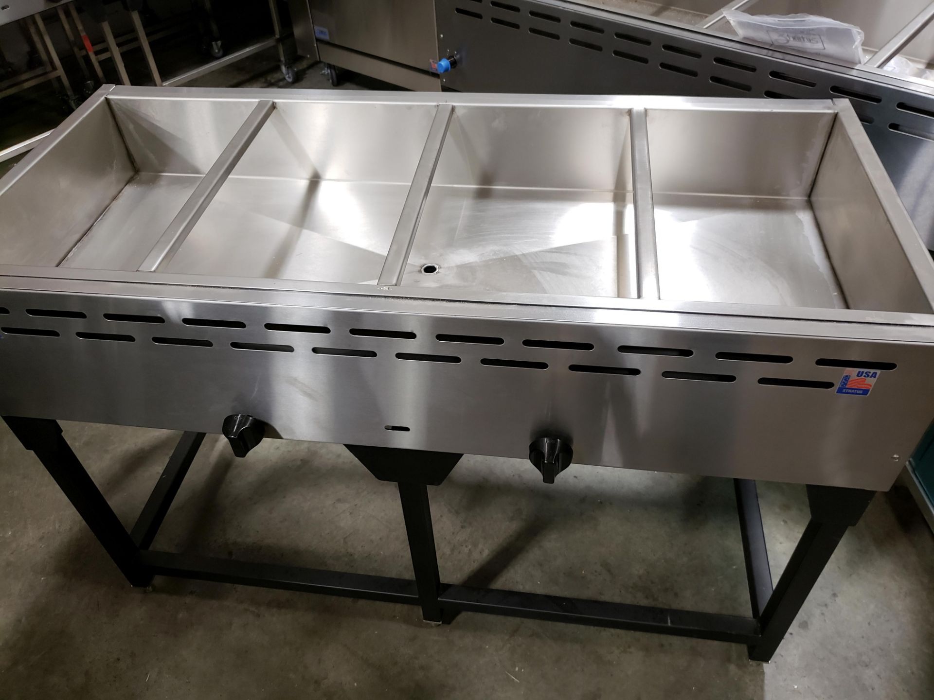 54" Propane 4 Well Steam Table on Base - Model SST-54-4-S - CSA Certified - Made in USA - Image 2 of 3