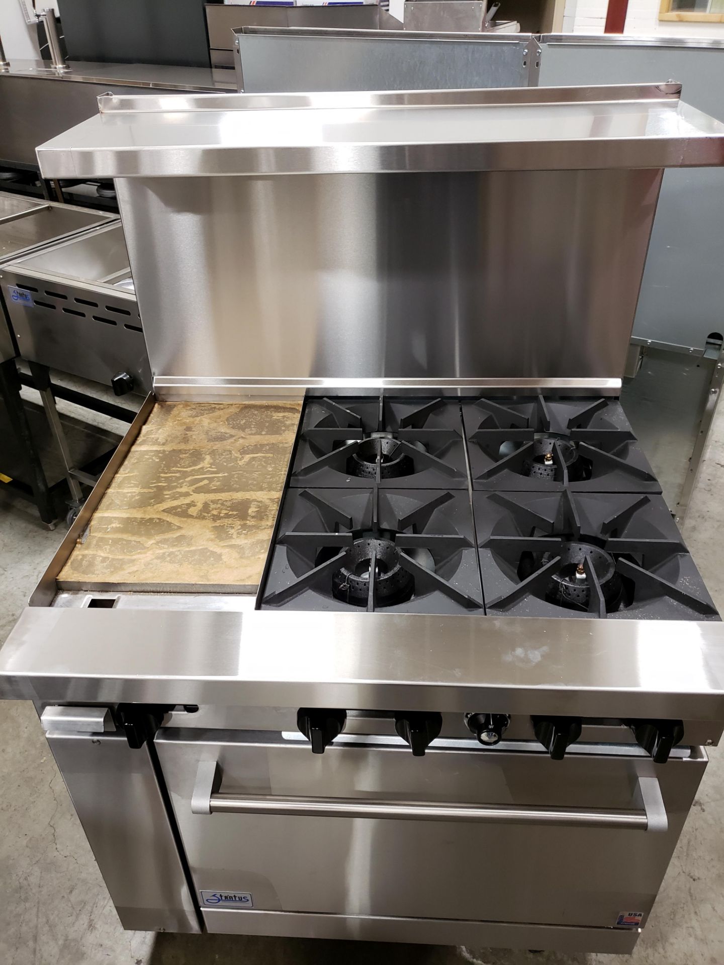 Propane 4 Burner with 12" Griddle & Oven Range - Model SR4-G12. - CSA Certified - Made in USA - Image 2 of 5