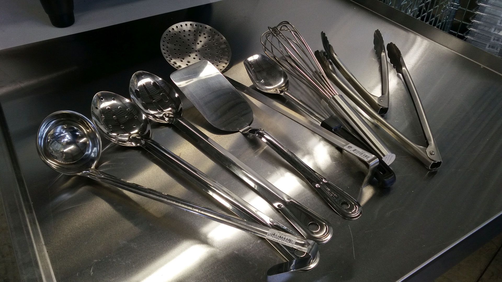 Stainless Kitchen Tools Set - Lot of 9 Pieces