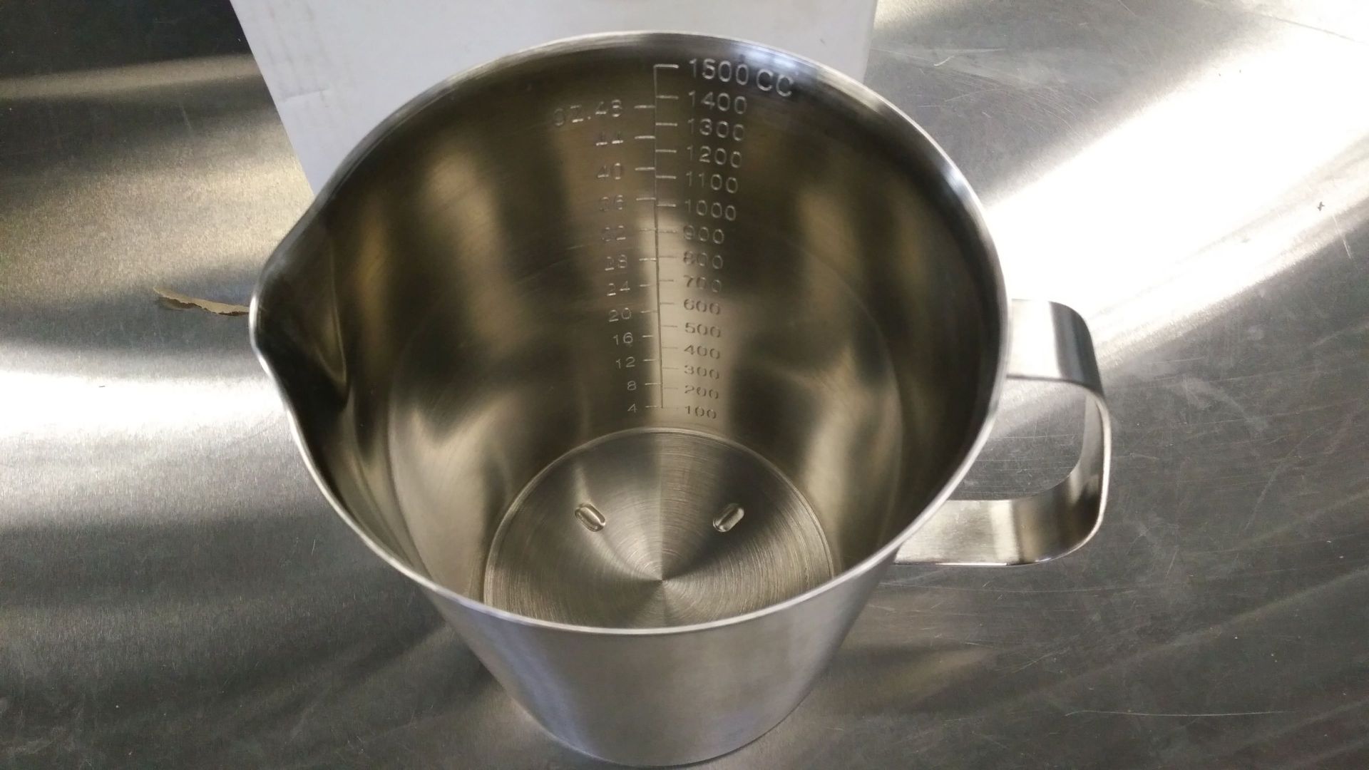 1500ml Heavy Duty Stainless Graduated Measure - Image 2 of 3