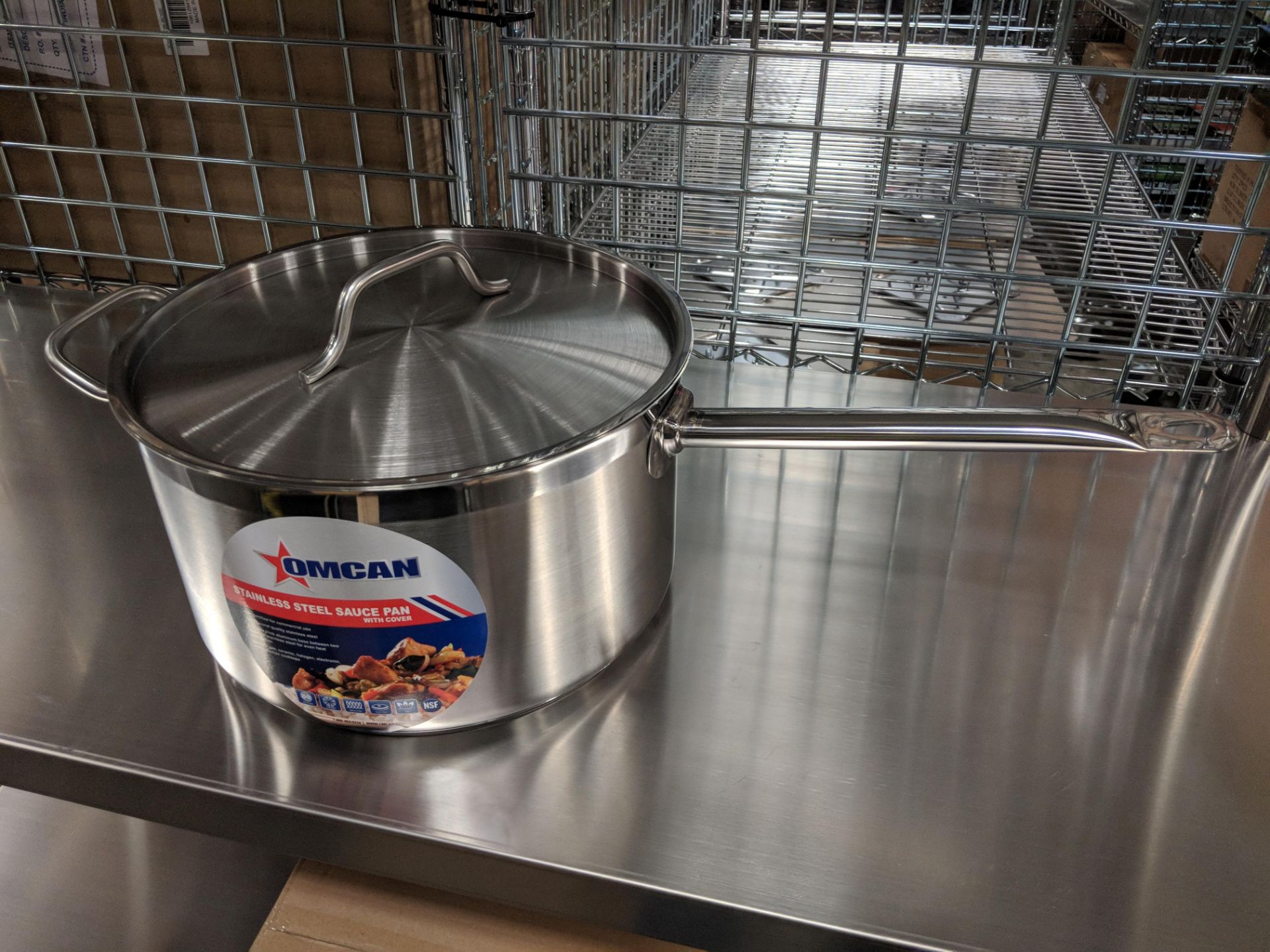 10qt Stainless Sauce Pan w/Helper Handle & Cover