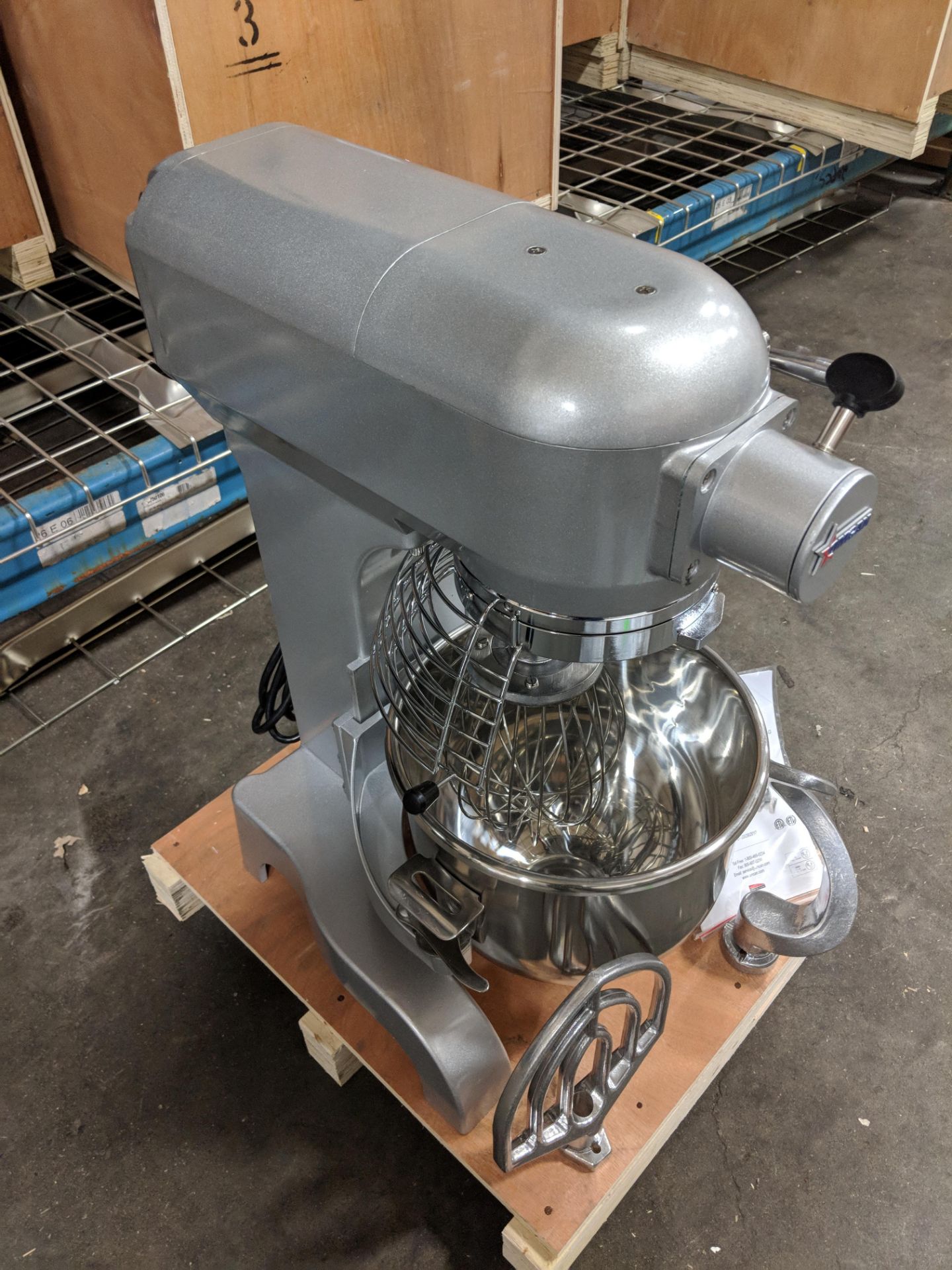 10qt Planetary Mixer with Guard and Attachments - Image 4 of 7