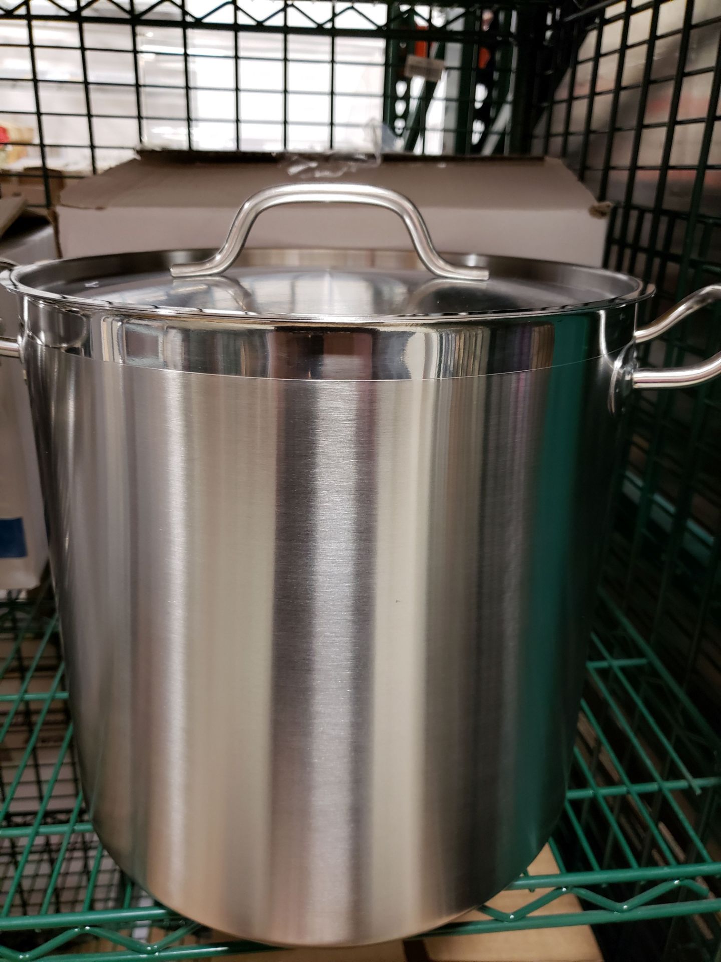 20qt Heavy Duty Stainless Stock Pot with Steamer Basket - Image 2 of 6