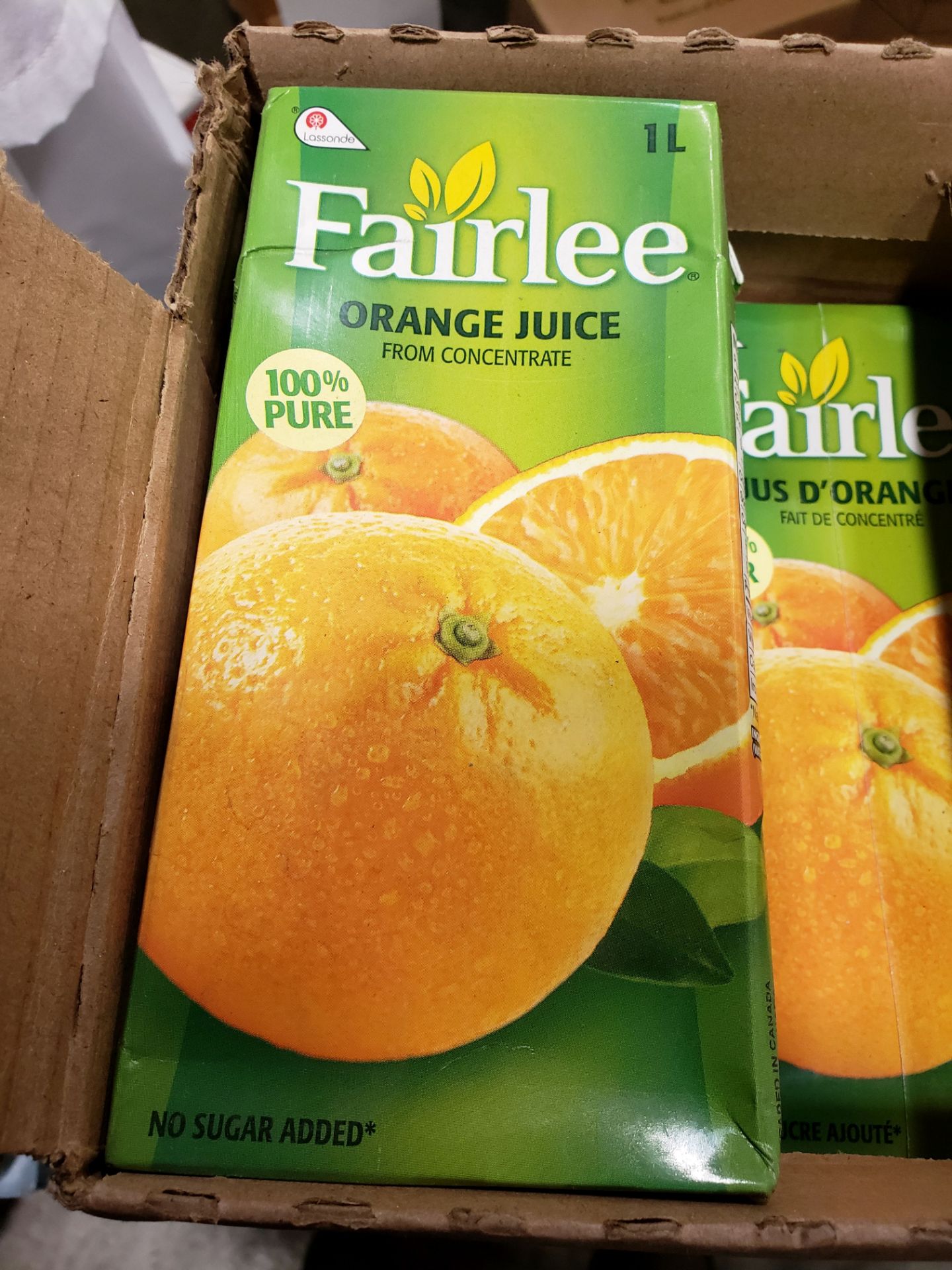 Fairlee Orange Juice - 11 x 1lt Cartons