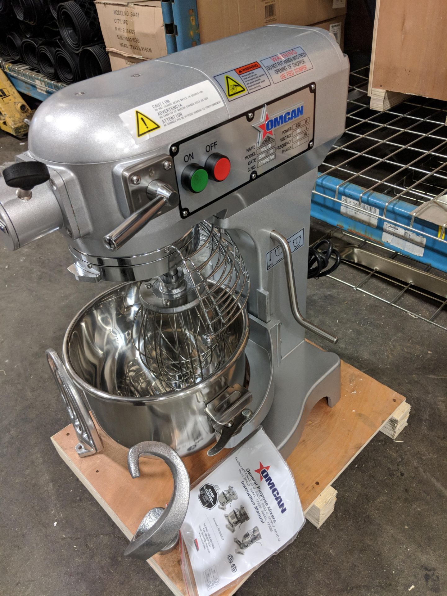 10qt Planetary Mixer with Guard and Attachments - Image 2 of 7