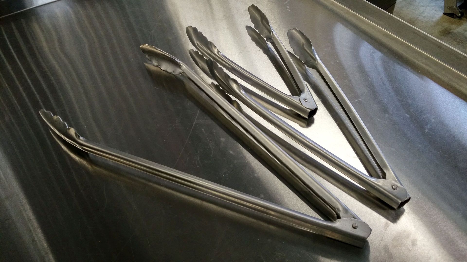 9", 12", 16" Heavy Duty Stainless Tong Set - Lot of 3 - Image 2 of 2
