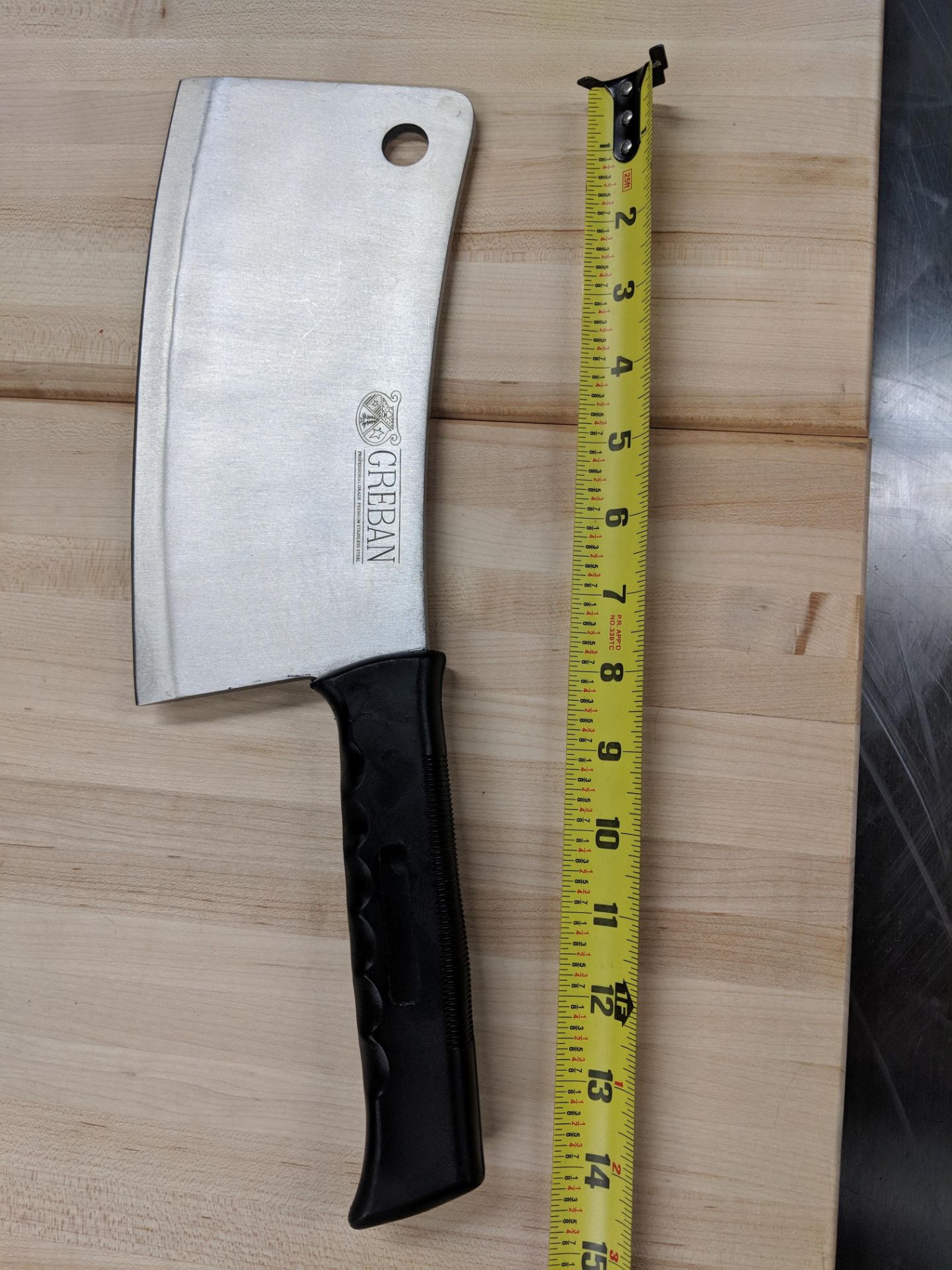 9" Cleaver w/Black Poly Handle - Image 4 of 4