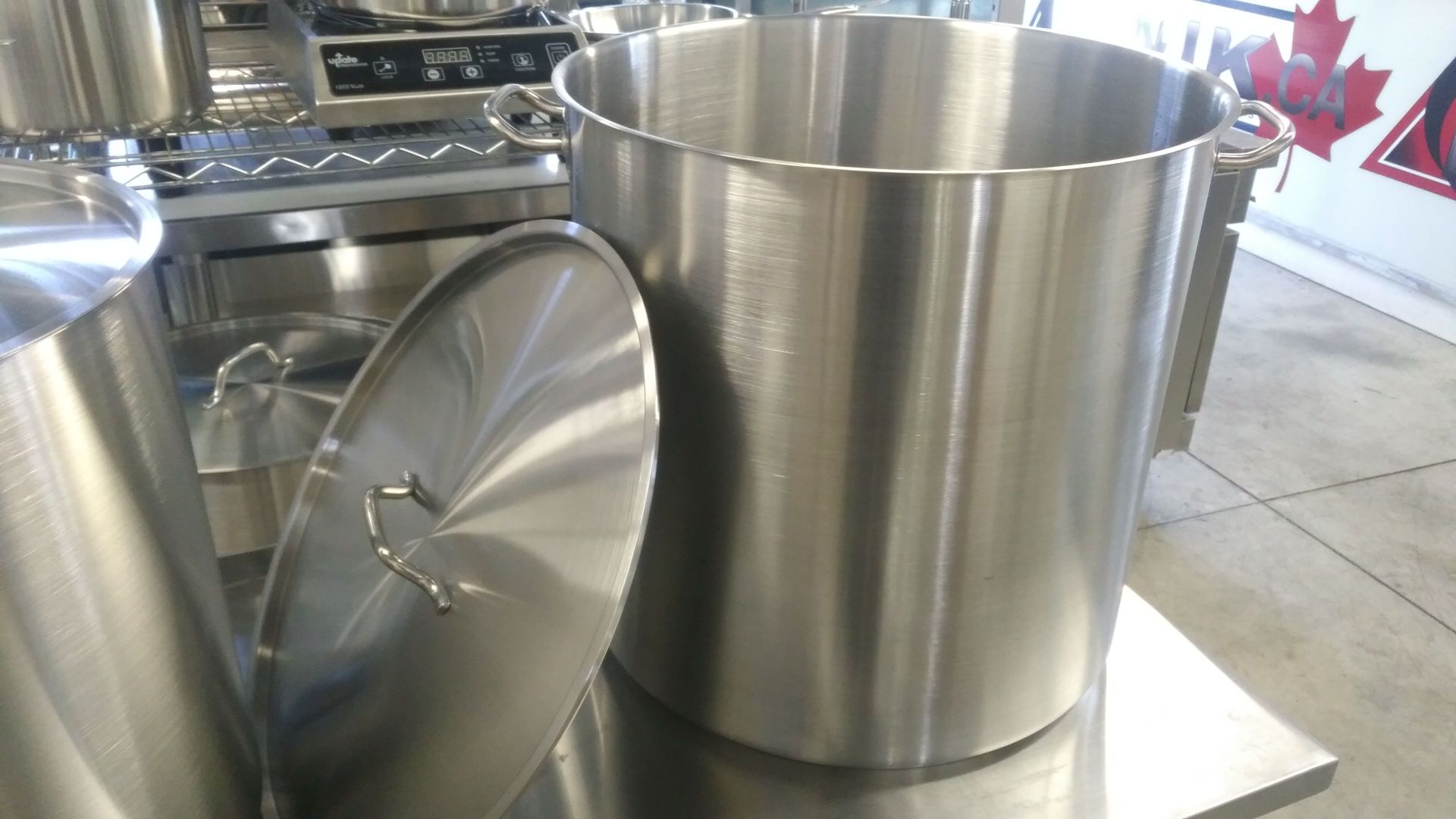 100qt Extra Heavy Duty Stainless Stock Pot Induction Capable